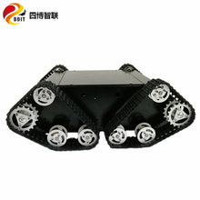 SZDOIT Heavy Load Metal 4WD Tracked Smart Robot Tank Car Chassis Kit Shock Absorbing Crawler Robotic Platform High Torque Motor