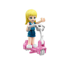 37095 8-Color Compatible Legoinglys Girl Series Creative Scooter Assembling Building Blocks Kit Toys Kids Gifts