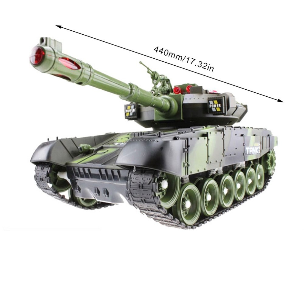 Large Remote Control Tank Charging Battle Launching Off-road Tracked Remote Control Car Boy Children's Toy Car