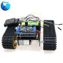 Joystick Control Smart Robot Tank Chassis for PS2 with Dual DC 12V Motor+Control Board+Motor Driver Board for DIY Project T101