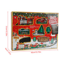 Children's Toy Christmas Track Small Train Toy Electric Christmas Train Simulation Classic Power RC Track Train Set Holiday Gift