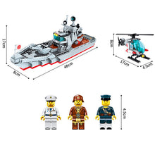 Building Blocks Navy Battleship Military Battle Destroyer Attack Ship Boy Girl Legoinges Toy Christmas Gift