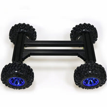 4WD Large Metal Smart RC Tank Car Chassis Kit 130mm Rubber Wheel + Wireless Controller 4pcs High Torque Motor DIY For Arduino