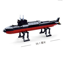 Sluban Navy Battle Ship Aircrafted Carrier ruiser Military Submarine Naval Destroyer Warship Model Building Block Toys For Kids