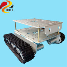 SZDOIT TD200 Double-Layer Crawler Metal Tank Chassis 2WD Robot Frame High Torque Motor Encoder Heavy Load DIY For Arduino