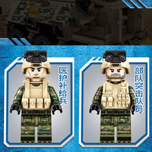 New Armored Ambulance Model Kit Compatible Legoing Children DIY Educational Assembled Military Building Blocks Brick Boy Toy P46