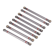 8Pcs Wheelbase Link Rod Aluminum Alloy Link Rod 313Mm for 1/10 Rc Car Crawler Axial Scx10