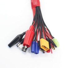 19 in1 RC Lipo Battery Charger Adapter Convert Cable 4mm Banana Plug to Traxxa JST FUTABAS/T-Plug XT60 EC3 EC5 Hxt TAMIYAS