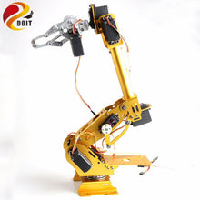 SZDOIT Wifi/Bluetooth/Handle Control 8DOF Vehicle Robot 8-Axis Robot Arm with Gripper +TS100 Tank Chassis Kit Servos for Arduino