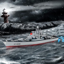 RC Boat 6KM/H High Speed 58cm 1:250 Military Battleship RC War Ship Toy Remote Control Boat As Gift For Children Toy Kid-US Plug