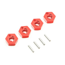 4PCS 12mm Wheel Hex Drive Hub Adapter Combiner Coupler With Pins Screws For HSP HPI Redcat Tamiya Traxxas RC4WD D90 1/10 RC Car