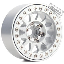 INJORA 4PCS Metal 1.9 Beadlock Wheel Rim 12-Spoke Wheel Hub for 1:10 RC Crawler Axial SCX10 II 90046 Traxxas TRX-4 Tamiya MST