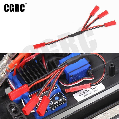 RC Model 3 In 1 Cable ESC Power Supply External Wiring JST For 1/10 RC Crawler Car Defender Traxxas TRX4 TRX6 G63 AXIAL SCX10