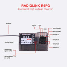 RCtown RadioLink R6F 2.4Ghz 6CH 2018 RC Receiver Accessory for RC6GS RC4GS RC3S RC4G T8FB Transmitter Hot Sale RC Receiver