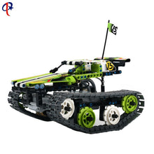 Track-type Remote-controlled Building Block Car Assembles Building Blocks For Children