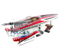 G30H ARTR-RC 54" 30CC Engine Gasoline Fiber Glass RC Racing Boat W/Remote Controller RED THZH0053