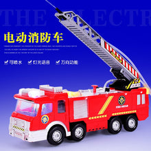 Activities Children's Toys Fire Truck Wholesale Electric Universal with Light Can Spray Simulation Remote Control Car Toys