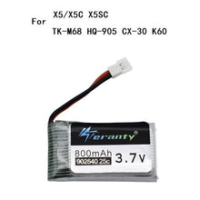 3.7V 800mAh 25c Lipo Battery and 5in1 Charger for Syma X5 X5C X5SC X5SW TK M68 CX-30 K60 905 V931 RC Quadcopter Drone Spare Part