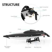 New Fei Lun FT011 2.4G Racing RC Boat High Speed Brushless Motor Water Cooling System 4Channels Speedboat Christmas Gift