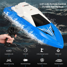 JJRC S5 1/47 10km/h 2.4G Electric Rc Boat with Dual Motor Racing RTR Ship Model 20 minis Using time Outdoor Toys