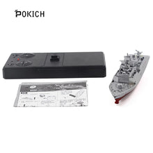 Pokich 2.4GHz 3CH Remote Control Boat Escort Frigate Carrier Ship Exquisite Model RC Warship Model