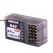 RCtown RadioLink R6F 2.4Ghz 6CH 2018 RC Receiver Accessory for RC6GS RC4GS RC3S RC4G T8FB Transmitter Hot Sale RC Receiver