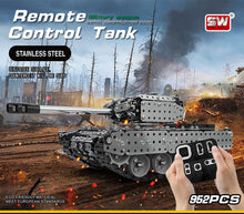 New Arrival Stainless Steel Assembly Remote Control Tank Kit RC Military Tank Set Bricks Compatible With Model Building Blocks