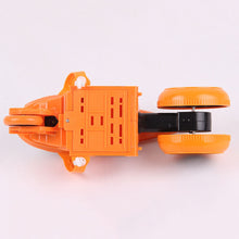 90 Degree 2.4G Rear Wheel Rotation Cool Light Vehicle High-Speed Drift RC Motorcycle for Children Remote Control Toys- Orange