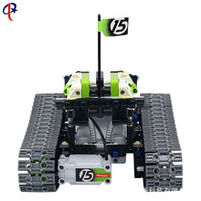 Track-type Remote-controlled Building Block Car Assembles Building Blocks For Children