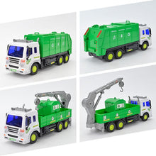 1:16 Large Garbage Truck Toys Kids Clean Car Boys Sanitation Trash Trucks Big Vehicle Alloy Car Model Children Christmas Gift