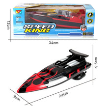 2.4G 4 Channels RC Speed Boat Racing Boat RC Water Toy for Swimming Pool Lake Remote Control Toys Summer Outdoor Toys- Blue
