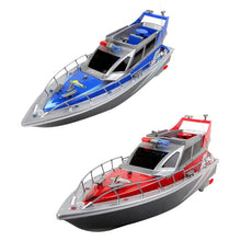 FBIL-Police Remote Control Boat 1:20 Police Speed Boat Rc Boat Electric Full Function Large 4-Channel Patrol Boat Remote Contr