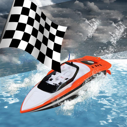 Mini Rechargeable RC Boat Innovative Children's Summer Outdoor Water Toy Remote Control Speed Boats for Kids Gift