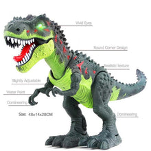 Kids Walk Sounds Animals Model Toys Large Size Electric Walking Dinosaur Toy with Music Light Spray Children Recolonization Toy