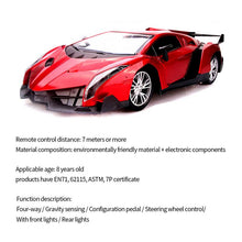 1set Simulation Game Steering Wheel 1:12 Gravity Sensing Four-Way Remote Control Toy Car+ Steering Wheel+Pedal Kids Gamepad Toys