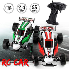 RC Racing Car 2.4G 4WD Electric Remote Motor Toy Kids Boy Child Gift High Speed Road Vehicle Climbing Electric Car 1:18 Scale