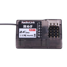 RCtown RadioLink R6F 2.4Ghz 6CH 2018 RC Receiver Accessory for RC6GS RC4GS RC3S RC4G T8FB Transmitter Hot Sale RC Receiver