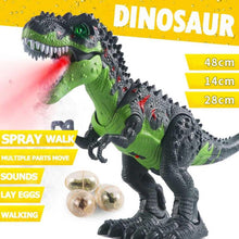 Kids Walk Sounds Animals Model Toys Large Size Electric Walking Dinosaur Toy with Music Light Spray Children Recolonization Toy