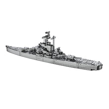 Cruiser Stainless Steel Assembled Model Building Block Brick Army Military Ship Model Battle War Ship Navy Vessel Boat Toy