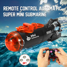 Mini Micro-Radio Remote Control RC Submarine Ship Boat With Led Light Toy Gift