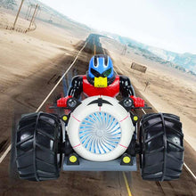 2.4G 4WD Remote Control Amphibious Motorcycle Rotary Tipping High Speed Off-Road Climbing Stunt Car With Light For Child's Toy