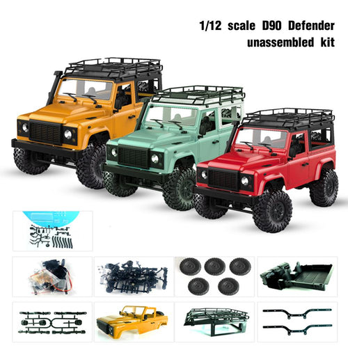 D90 1:12 Scale RC Crawler Car 4WD Remote Control Truck Unassembled KIT MN-90K Defender Pickup RC Cars For Children Birthday Gift