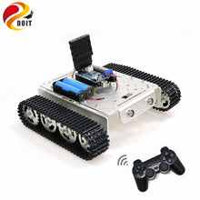 T200 Handle/Bluetooth/WiFi RC Control Robot Tank Chassis Car Kit for Arduino with UNO R3, 4 Road Motor Driver Board, WiFi Module