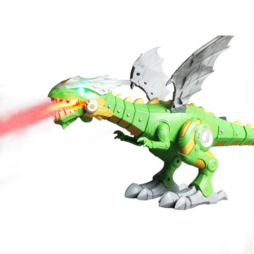 Electric dinosaurs Model Toys walking spray dinosaur robot With Light Sound swing boy's dinosaurios toy for New year's gift