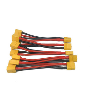 1pcs Xt60 Parallel Battery Connector Cable Dual Extension Y Splitter Silicone Wire