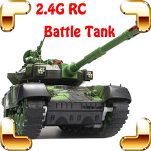 Children Day Gift Fighting Battle Tanks 2.4G 10 Channel RC Infrared Shooting Tank Electric Toy Army Vehicle Big War Tank Present