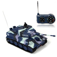 JSXuan Simulation German RC Tiger Tank 14 CH 1:72 Remote Control Simulated Panzer Mini RC Tanks For Child Toy kids gift