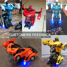RC Car Transformation Robots Sports Vehicle Model Robots Toys Cool Deformation Car Kids Toys Gifts For Boys