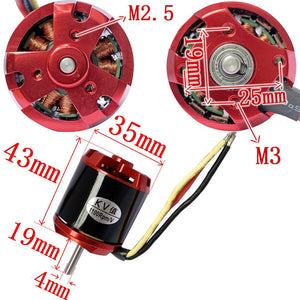 1pc 3542 Swiss Motor Brushless Outrunner Motor Strong power supply 1100KV High Torque High Power High Speed Brushless Motor