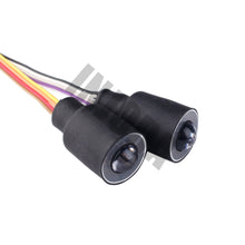 INJORA Red/Blue LED Lights Headlight for 1/10 RC Rock Crawler Axial SCX10 D90 Jeep Wrangler Body Shell